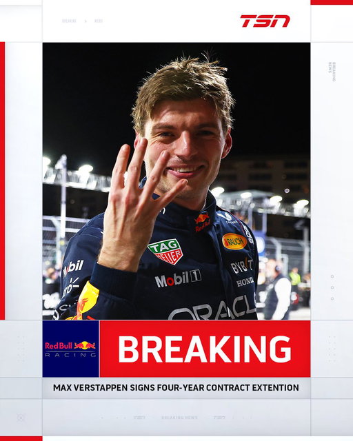 BREAKING: Red Bull Racing announces that star driver Max Verstappen has signed a contract extension that will keep him with the team through 2030. 🏁 

#Formula1 #F1 
