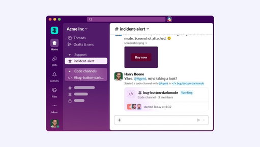 Now building is a team sport. 

Introducing Slack Code: a new way for your team and AI agents, like @AnthropicAI's Claude Code, Claude Tag, Devin from @cognition, @github Copilot, @ChatGPT, and @vercel agents, to write, review, and ship code together.

Just mention an agent to spin up a channel, pull in your team, and start building. All in the open. All in Slack.