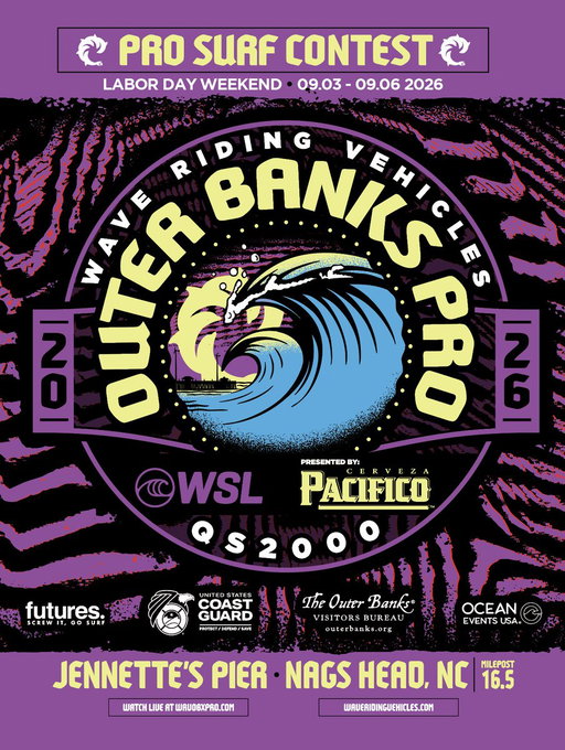 Have some fun on the pier with Pacifico at the Outer Banks Pro Surf Contest—where waves will be shredded and great beer will be cheered. Happening Labor Day Weekend—September 3rd through the 6th—in Nags Head, NC, come join in on the fun.

#CBC #Pacifico 
