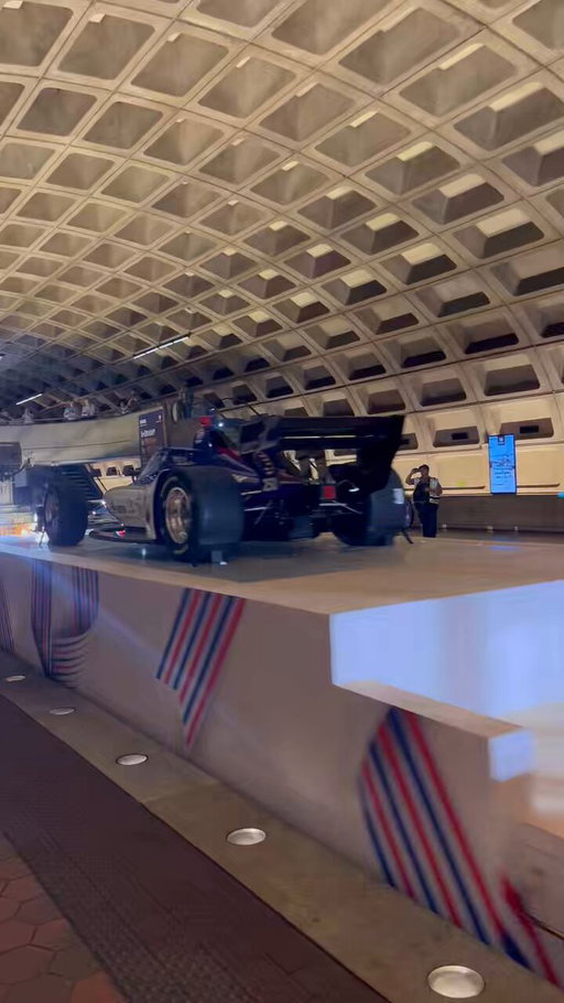 An IndyCar rolling through DC Metro stations?! 