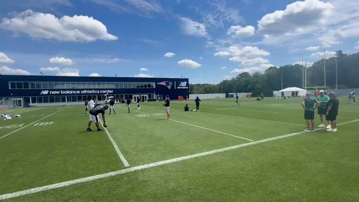 Jalen Hurts and A.J. Brown officially chatted at the Patriots/Eagles joint practice  
