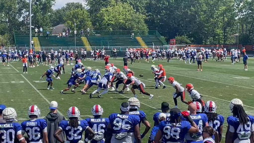 Shedeur Sanders with the laser at Browns-Bills joint practice 🔥  