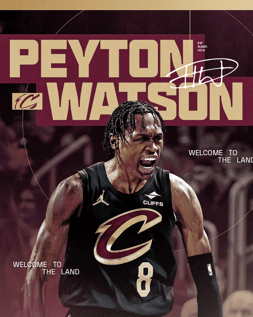 PEYTON WATSON IS A CLEVELAND CAVALIER. #LetEmKnow 