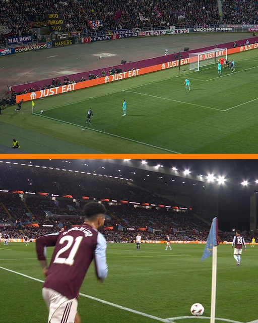 Ezri Konsa's threat from set pieces 🎯

#UEL 