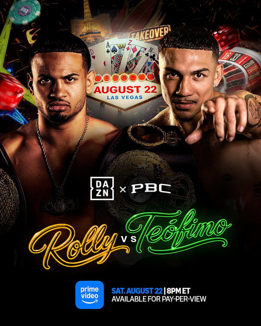 Rolly Romero. Teofimo Lopez. SATURDAY 🥊

Available for PPV on DAZN through @PrimeVideo. 