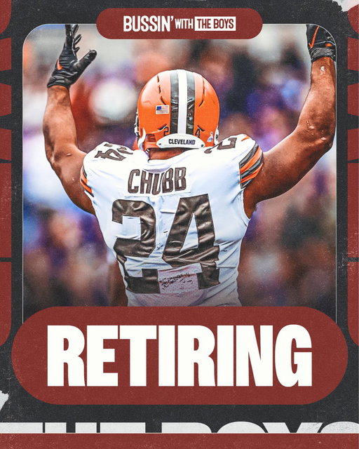 Nick Chubb has announced his retirement from the NFL. 

What a career 👏 