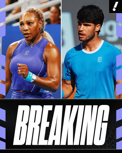 BREAKING: Serena Williams and Carlos Alcaraz will team up for mixed doubles at the 2026 US Open.

They'll take the court August 25-26, a week before the main draw gets underway 🎾 