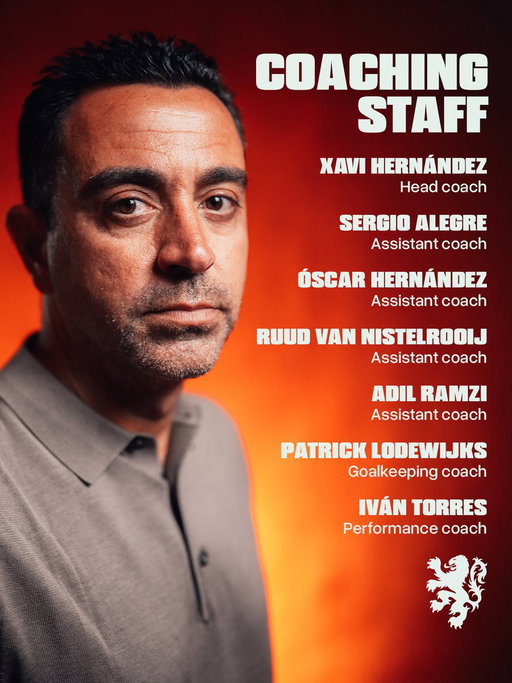 Presenting Oranje's coaching staff! 🇳🇱

#NothingLikeOranje #Xavi2030 