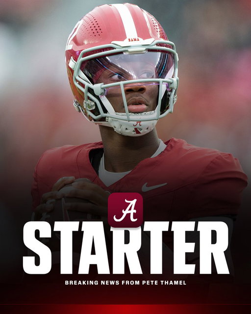 Sources: Alabama has named Keelon Russell the team’s starting quarterback. He won the job on camp over Austin Mack. 