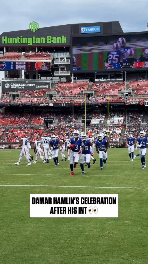 Damar Hamlin threw up the watch after picking off Shedeur Sanders

