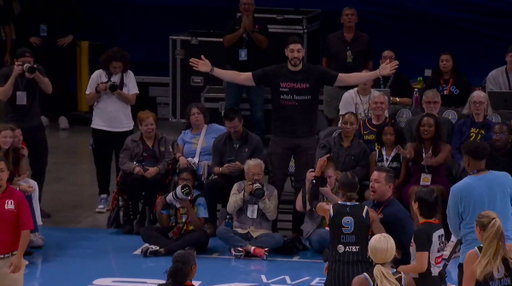 Natasha Cloud gets into it with Enes Kanter during the Fever vs Sky game

Kanter was removed from the arena  
