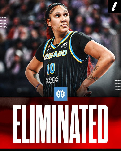 The Chicago Sky are officially eliminated from WNBA playoff contention. 