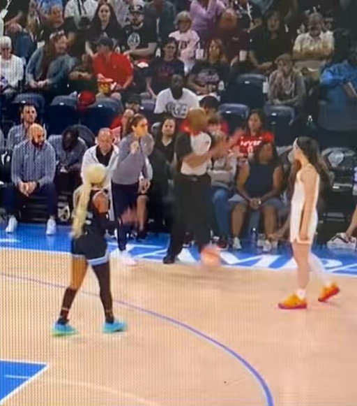 DiJonai Carrington’s entire existence is making a fool out of herself at the hands of Caitlin and the Fever.   Caitlin popped her head off and dribbled her like a basketball tonight to the tune of 37 and 10    White privilege indeed 😂 