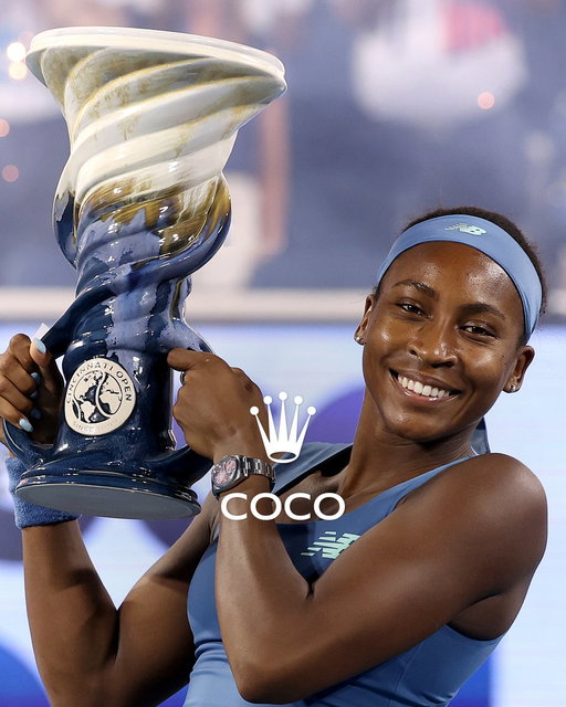 Congratulations @CocoGauff on a 2nd title at the @CincyTennis Open. This crown is yours. #RolexFamily #Reachforthecrown 