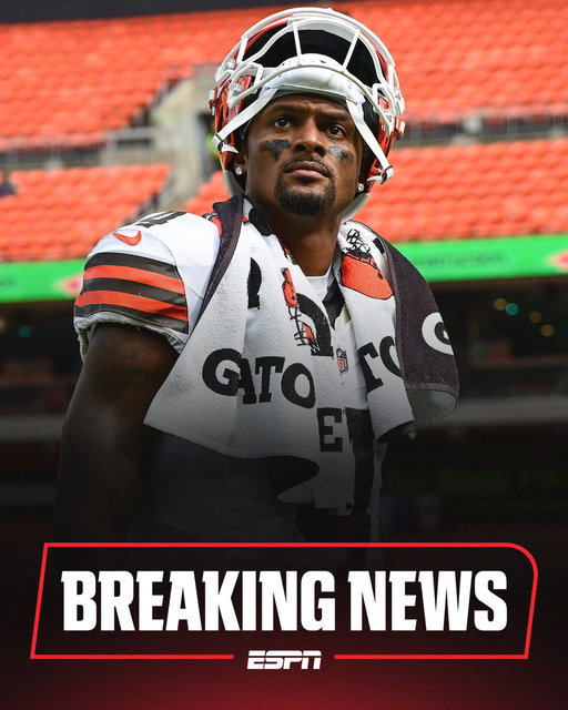 Breaking: Deshaun Watson has been named the starting QB for the Browns, sources told @RapSheet and @AdamSchefter. 