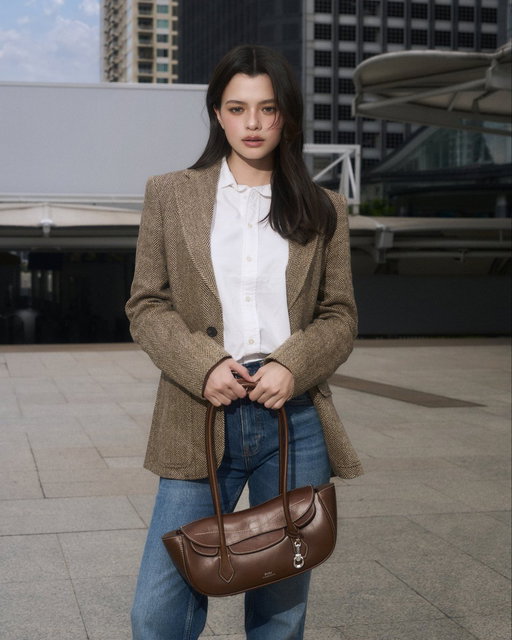 Actor and singer #BeckyArmstrong wears layered Polo Ralph Lauren looks, including #ThePoloBlaze Small Shoulder Bag.

#PoloRLStyle @AngelssBecky 