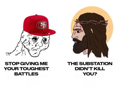 @AdamSchefter The Niners so far this season (it's only August)

Jed York arrested
Kyle Shanahan car accident
Brandon Aiyuk still MIA
Ricky Pearsall out for season
Christian McCaffrey hurt
Mike Evans hurt
Nick Bosa hurt 