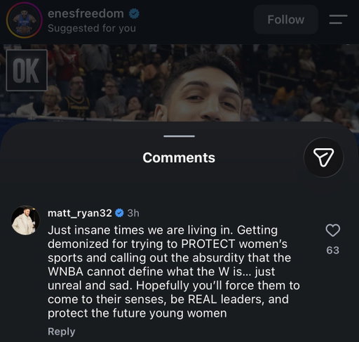 Matt Ryan defends Enes Kanter 😬

(h/t @finleykuehl ) 