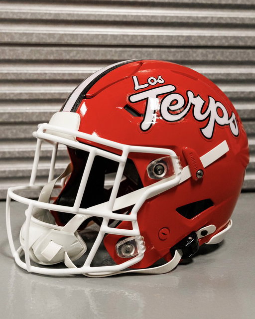 Introducing Los Terps 🐢

On Sept. 19, Maryland Football will wear special “Los Terps” decals on its helmets against Virginia Tech to celebrate Hispanic Heritage Night and the Hispanic community that proudly calls the DMV home.

Learn more: https://go.umd.edu/2dpt 