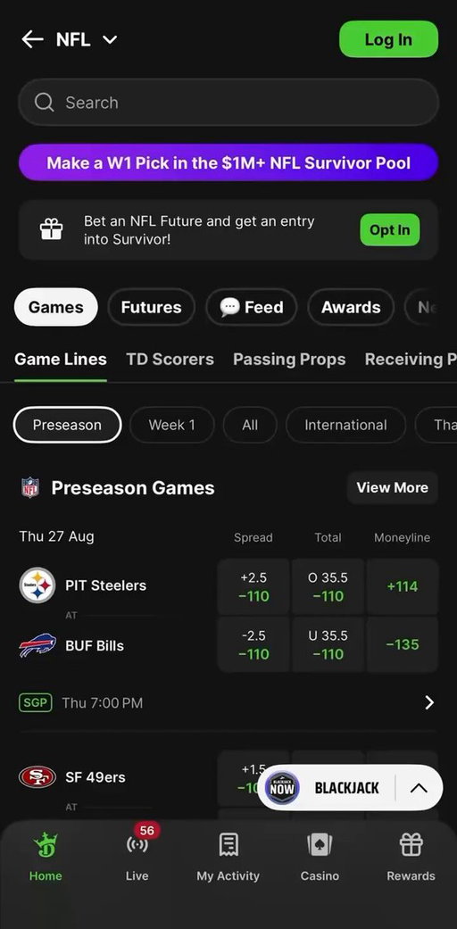 🚨 BREAKING NEWS 🚨

Week 1 NFL TD Scorer odds are officially LIVE 🙌 
