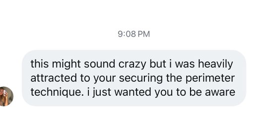 DMs have been absolutely flooded with messages like this since the video dropped. Chicks love a hero! 
