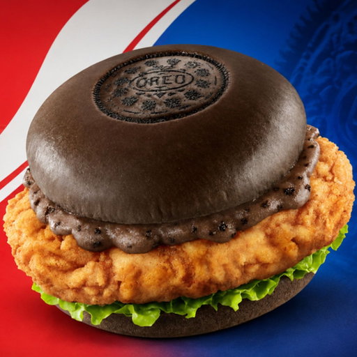KFC is releasing a new Oreo chicken burger

The collab features cookie-style buns, mashed potatoes covered in crushed Oreo pieces, a fried chicken fillet and launches in China on August 28 