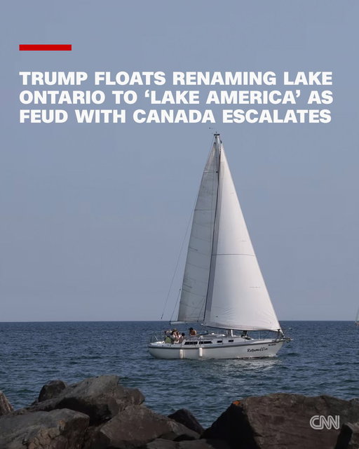 President Donald Trump escalated his feud with Canadian leaders, suggesting the United States is considering renaming Lake Ontario to "Lake America" as tensions between the two countries continue to rise amid an ongoing trade war. https://t.co/dnAAcysdMG 