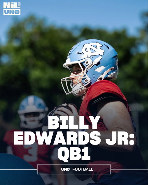 QB1️⃣ has been named. Now rep him. 🐏🏈

Billy Edwards Jr. is leading the Heels! Shop his collection now at the UNC NIL Store. 

https://nil.store/unc/unc-billy-edwards-jr-10 