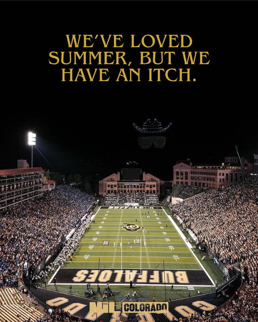 Summer was fun… but we’re ready for football. 🦬🏈

The wait is almost over. Who’s ready for another season in Boulder? 👀

Gear up now with the link in our bio and support your favorite athletes all season long!💛

#GoBuffs #CUFootball #SkoBuffs #ColoradoBuffaloes 