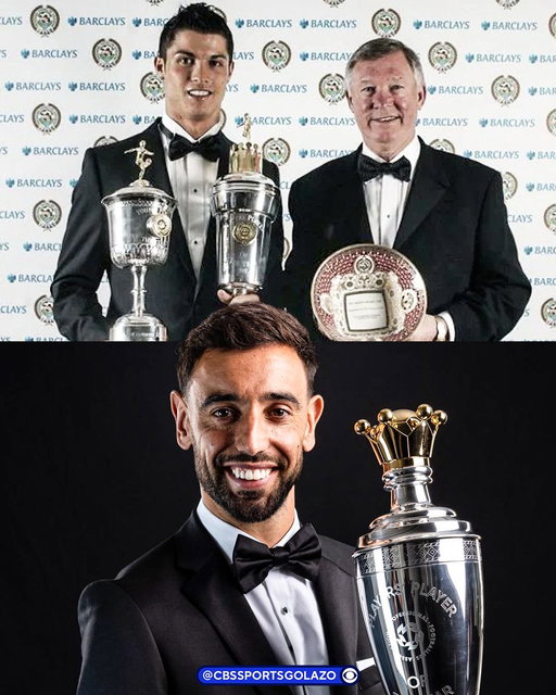 Bruno Fernandes and Cristiano Ronaldo are the only Portuguese players in history to win the PFA Players’ Player of the Year award 🇵🇹🏆 