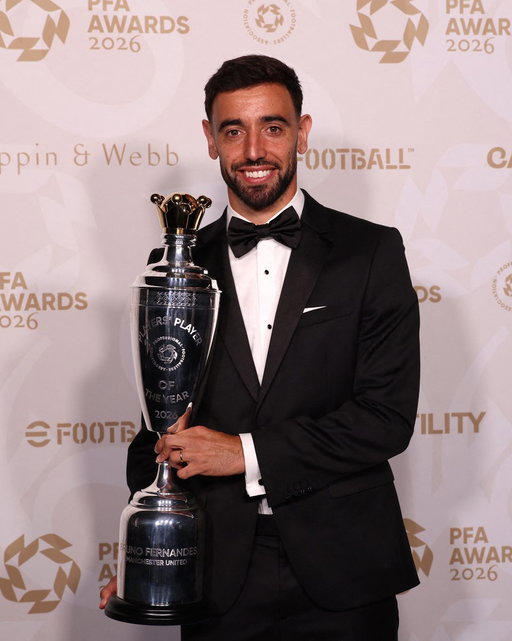Premier League Player of the Season.
Man Utd Player of the Season.
FWA Footballer of the Year.
PFA Players’ Player of the Year. 

The 2025-26 season belongs to Bruno Fernandes. 