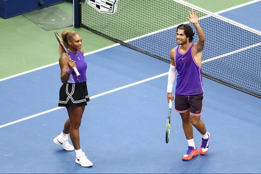 Carlos Alcaraz and Serena Williams win their doubles debut 🔥

📸 Getty 
