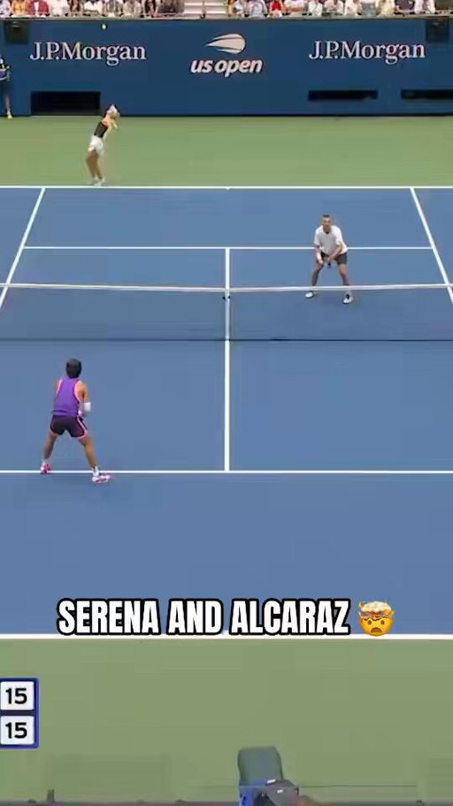 Absolute BRILLIANCE on display from Serena Williams and Carlos Alcaraz 👏

(via @usopen) 
