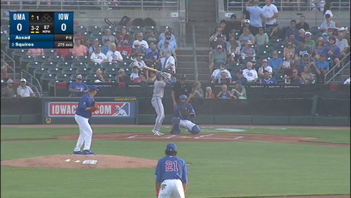 Javier Assad goes three up and three down with a backwards K to start the game! 
