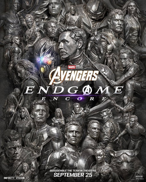 Check out this new poster for Avengers Endgame: Encore, the re-release of the seminal installment of the Marvel Cinematic Universe arriving in theaters on September 25 with new scenes leading up to Avengers: Doomsday.

Watch the trailer: https://t.co/I5dpSx2SKs 
