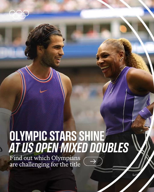Olympic stars have been out in force at the US Open mixed doubles. ✨🎾🔍

#Olympics #Tennis #USOpen 