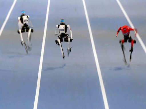FASTER THAN BOLT: A Chinese humanoid robot set a new 100-meter sprint record of 8.86 seconds at the World Humanoid Robot Games — faster than Usain Bolt’s human world record of 9.58 seconds. 