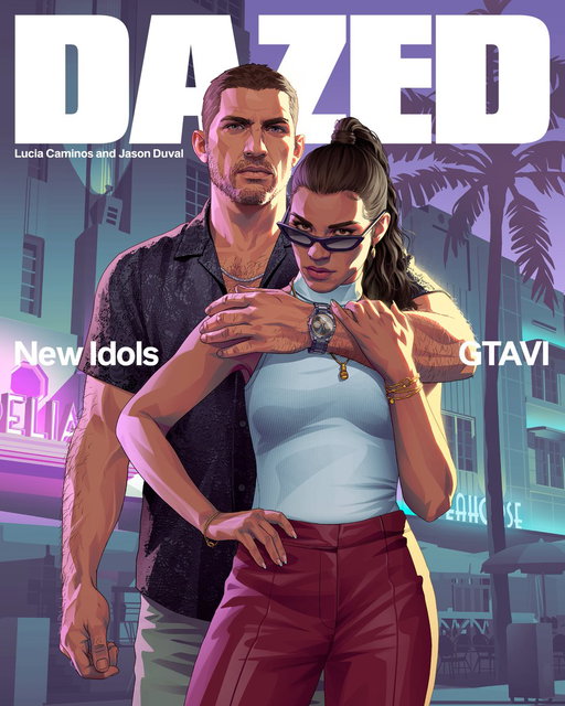 After years of anticipation, Grand Theft Auto VI is nearly here. 

In their first print appearance globally, the game’s protagonists Jason Duval and Lucia Caminos cover the New Idols issue with Dazed. 

Speaking exclusively with Thom Waite, the creative talents at @rockstargames delve into entertainment’s most exciting new property.

Read the full cover story: https://t.co/iWlbl8RP5C