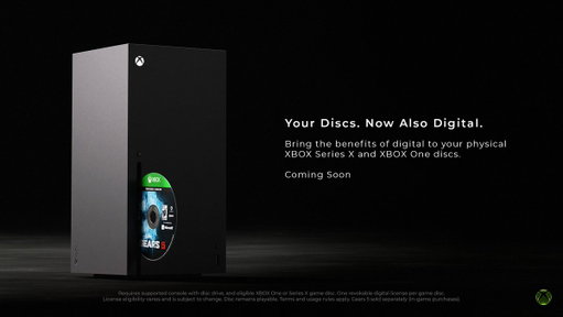 Get more out of your game discs.

We're rolling out a new feature starting with XBOX Insiders next week that will allow many of your discs to get the benefits of digital. Wherever you play, your physical library now goes with you.

Learn more here: https://xbx.lv/4hWkE2O 