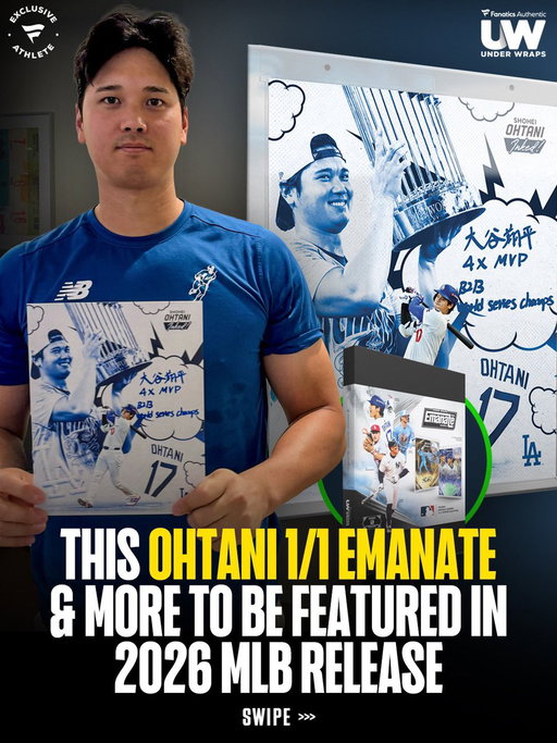 The Kanji auto with the multiple inscriptions by the 4x MVP 🤩 

This Inked 1/1 is one of six different Shohei Ohtani one-of-ones coming to 2026 @MLB #Emanate! 👀 