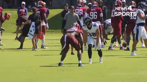 Look at this 1v1 rep from Sonny 😮‍💨

Is he entering the league as a top coverage linebacker from the jump? 👀

(🎥 via @NBC4Sports) 