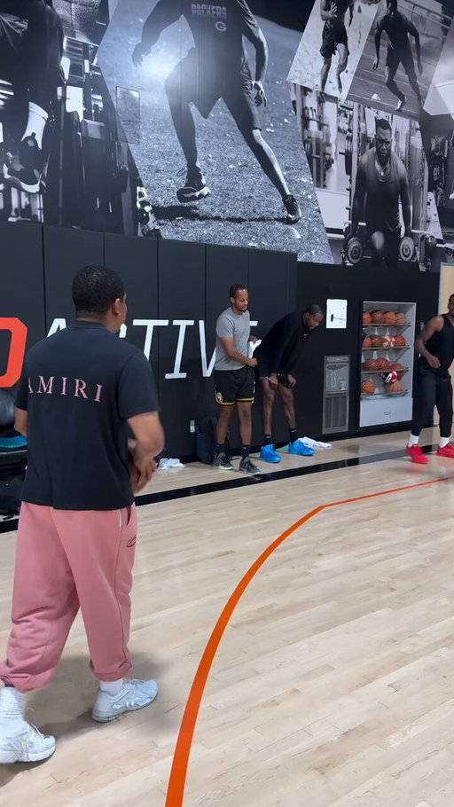 KD and former Rocket Josh Christopher were getting in some offseason work against each other 🔥 