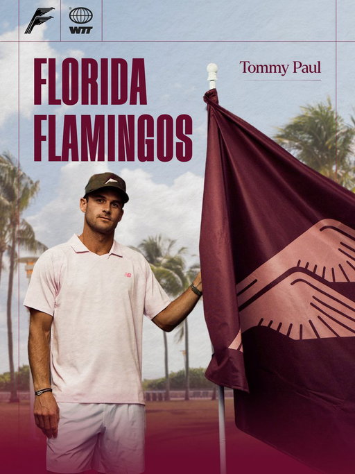 All color. All energy. All Florida. 🦩
Meet the 𝗙𝗹𝗼𝗿𝗶𝗱𝗮 𝗙𝗹𝗮𝗺𝗶𝗻𝗴𝗼𝘀.

#WorldTeamTennis 