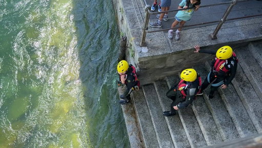 I love the Swiss Alps. But I also love the great Swiss cities: Zurich, Bern, Lausanne, and Luzern. Here’s a quick peek at Luzern—locals leaping into their river, wooden bridges complete with centuries-old paintings, a snowcapped Alpine backdrop, and an inspirational urbanity. 