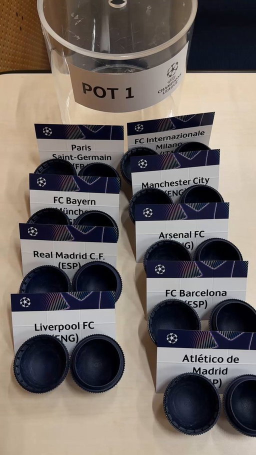Draw pots for the 2026/27 league phase 🧐

#UCLdraw 