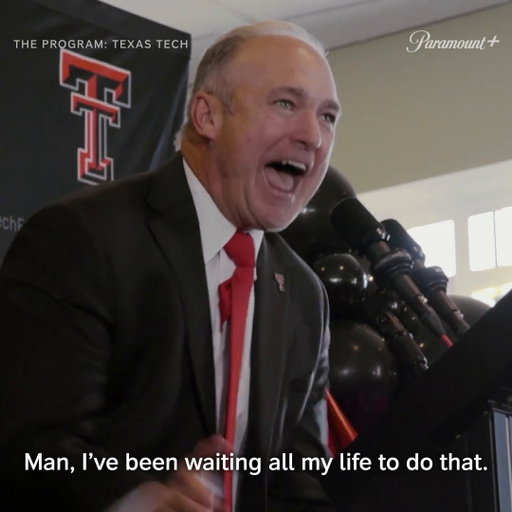 Hate 'em or love 'em, the Red Raiders are the talk of the college football world 🏈

Don't miss The Program: Texas Tech on September 4, streaming exclusively on Paramount+ 