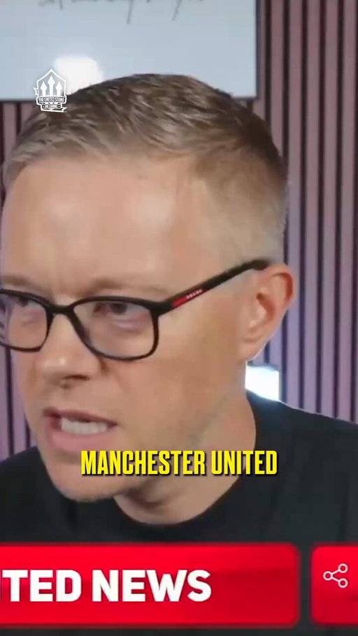 Mark's is NOT happy with Manchester United's Champions League draw... 🤣 #mufc 