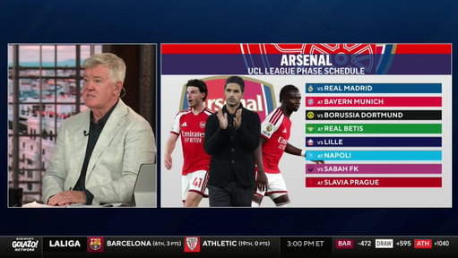 “Arsenal have got the wind at their backs at the moment.” 

@GeoffShreeves and @Nicocantor1 dive into Arsenal’s UCL league phase schedule 🔴 