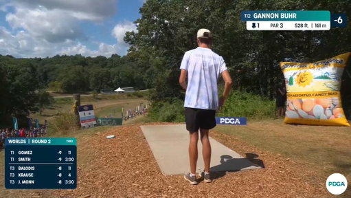 NOTHING BUT CHAINS!!! Gannon Buhr ACES the blind 528' hole 1 at Toboggan to kick off Round 2 at the PDGA Pro World Championships! 🤯

#SCTop10 