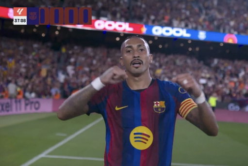 🚨 LA LIGA! 🇪🇸 

RAPHINHA OPENS THE SCORE! 🇧🇷

Barcelona 1-0 Athletic Club 
